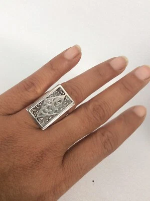 Declaración Lois Hill Bali Indonesia Plata de Ley 925 Anillo Banda Talla 7 Foto 1 de 4