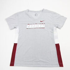 Stanford Cardinal Nike Dri-Fit Short Sleeve Shirt Women's Gray/White New