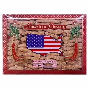 4oz Hand Selected American Ginseng Root Long Root with Gift Box US Seller - Picture 1 of 2