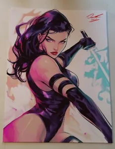 Psylocke PinUp Farbillustration Kunstdruck 8,5x11 von Keyeske Nr. N-02 - Bild 1 von 8