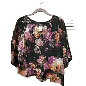 Alex Evenings Top Small Asymmetrical New With Tags - Picture 1 of 3
