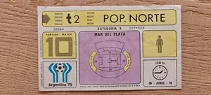 Ticket 1978 Italy vs. Hungary World Cup 1978 33423 - Picture 1 of 2