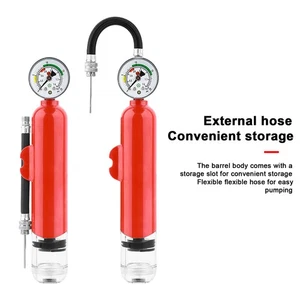 Real-time Air Pressure Gauge Pump Inflator Action Ball Pump with for Basketball - Photo 1/13
