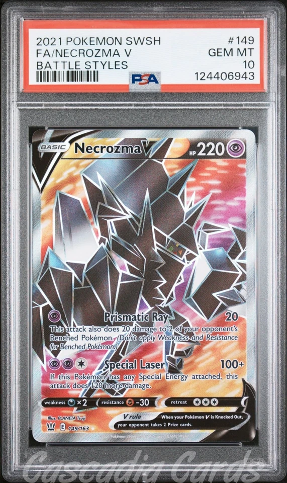 PSA 10 Necrozma V Full Art 149/163 Battle Styles Pokemon - Image 1 of 2