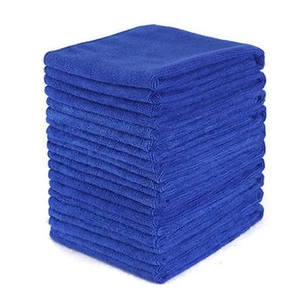 Saugfähig Kein Kratzer Sale Neu Blau 10 Stück Waschlappen Polieren Reinigungst - Bild 1 von 12