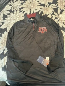 Men's Fanatics Black Texas A&M Aggies Camo Hoodie Long Sleeve T-Shirt size XL - Picture 1 of 7