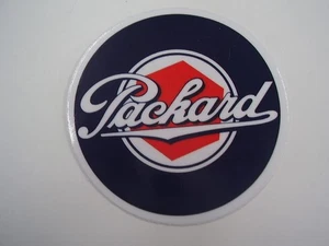 PACKARD LOGO ROUND VINLY STICKER 3 INCH FREE SHIPPING - Picture 1 of 2