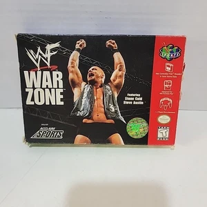 WWF War Zone - Solo caja (Nintendo 64, N64) auténtico con póster - Imagen 1 de 5