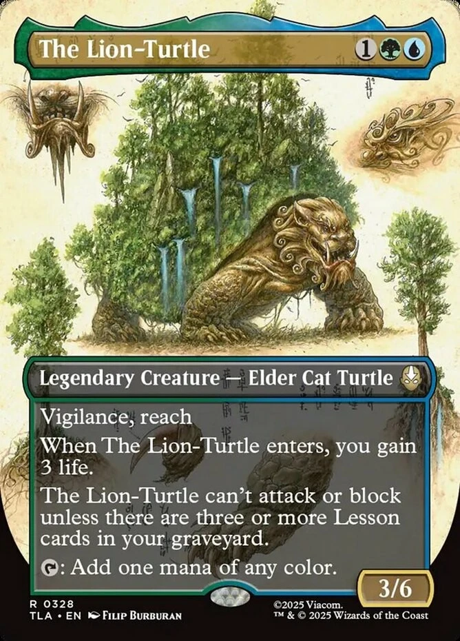 x1 The Lion-Turtle - Borderless R MTG Avatar: The Last Airbender M/NM, English - Image 1 of 1