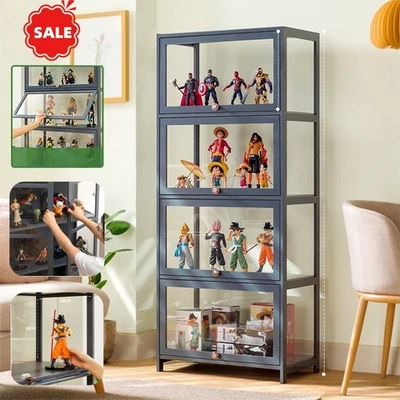 Single Display Large Acrylic Display Stand Cabinet Collectible Perspex 4/5 Tier - Image 1 of 4