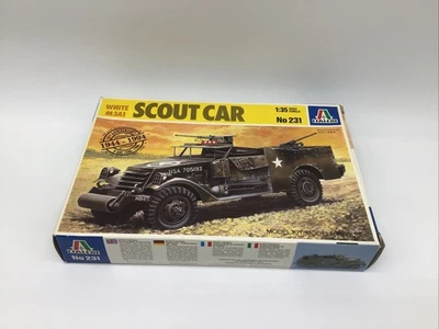 1/35 Italeri #231 White M3A1 Scout Car CBN - Image 1 of 4