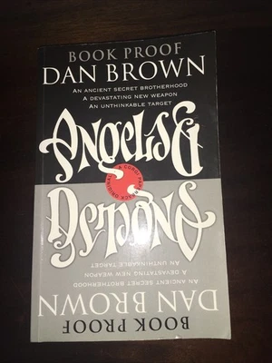 ANGELS & DEMONS DAN BROWN UNCORRECTED PROOF COPY PAPERBACK BOOK RARE DUST JACKET - Image 1 of 4