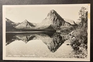 Reflection Two Medicine Lake Montana RPPC cprt Marble 2941 low grade - Bild 1 von 2