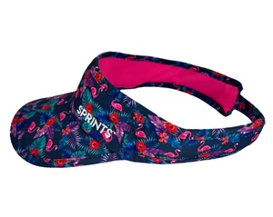 SPRINTS Running Adjustable Visor Flamingos Floral - Picture 1 of 5