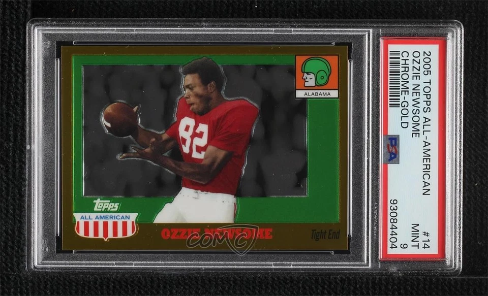 2005 All American Retired Edition Chrome Gold /555 Ozzie Newsome PSA 9 MINT HOF - Image 1 of 2