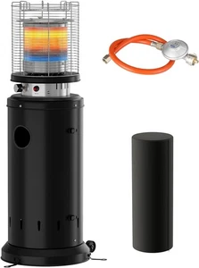 Heizstrahler Terrasse 6.5KW Heizstrahler Gas mit Schutzhülle,Rädern und Heringen - Bild 1 von 17