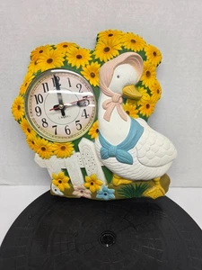 Reloj Ganso Vintage Años 80 Granja Campo Cocina Decoración Madre Ganso (Sin Sonido) - Imagen 1 de 7