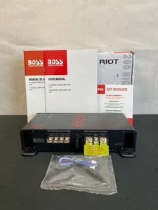 Boss Audio System R1002 Black Riot 2-Channel Power Amplifier With User Manual - Picture 1 of 12