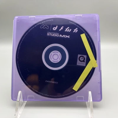 Vintage Macromedia Studio MX Windows Software Disc ZWSWIN60CD Dreamweaver Flash - Image 1 of 4