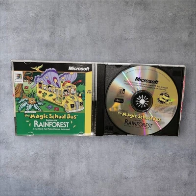 Microsoft Magic School Bus Rainforest PC CD-ROM – Excellent w/ COA – Windows 95 - Image 1 of 3