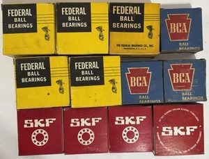 Ball Bearings SKF Federal BCA New Old Stock Lot of 12 510 5306 6307 Bearing NOS - Picture 1 of 6