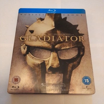 Gladiator 2000 Russell Crowe - UK 2 Disc Blu Ray Steelbook Edition VGC - Image 1 of 4