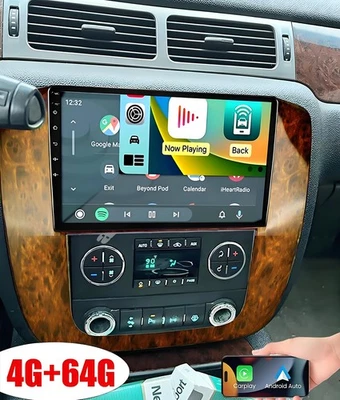 GPS Navi For GMC Yukon Chevy Tahoe Suburban Car Stereo Android 13 Carplay Radio - Image 1 of 4