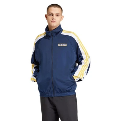adidas ORIGINALS MEN'S ADICOLOR ADIBREAK TRACK TOP JACKET NAVY BLUE RETRO NEW OG - Image 1 of 4