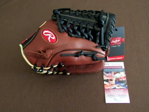 DENNIS ECKERSLEY CY YOUNG MVP A'S BOSTON HOF SIGNED AUTO RAWLINGS MITT GLOVE JSA - Picture 1 of 6