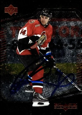 Radek Bonk - Signed 2000-01 Upper Deck Black Diamond Card #41 - Senators - Image 1 of 2