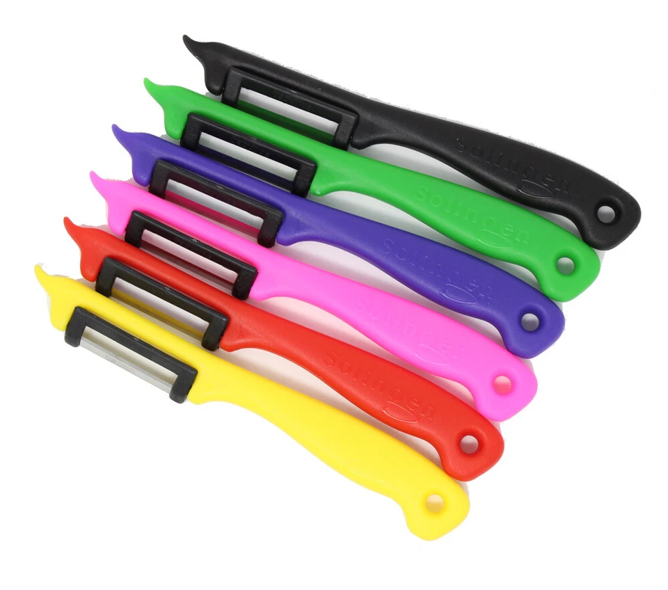 4 Solingen Sparschäler mit Pendelklinge Gemüse Kartoffel Spargel Obst Schäler  - Bild 1 von 1