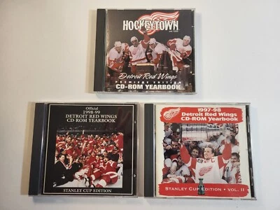 Lote de 3 Anuarios CD-ROM Detroit Red Wings 1996-97 y 1997-98 y 1998-99 Foto 1 de 4