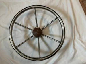 Volante Barco 14 1/2" Acero Inoxidable Cromo 6 Radios Artículo 6169 - Imagen 1 de 4