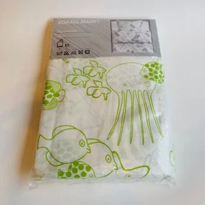Ikea Twin Bed Quilt Cover Set, Annika Grottell, Underwater Theme, Green White - Picture 1 of 8