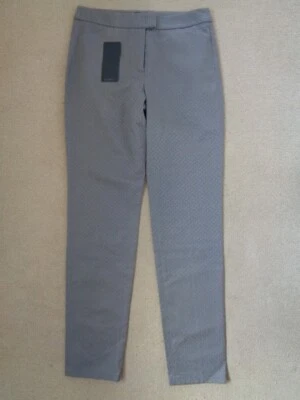 GERRY WEBER BRAND NEW LIGHT BROWN DIAMOND PRINT TROUSERS WITH POCKETS - SIZE 10 - Image 1 of 4