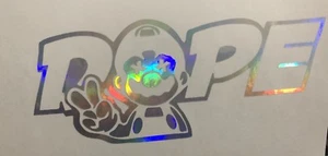 JDM Dope Mario sticker racing Honda peace Funny drift car Neo Chrome Options - Foto 1 di 7