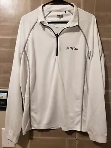 Ping Performance Jacket Pullover Mens Size Large Plygem White Golf 1/4 Zip - Picture 1 of 3