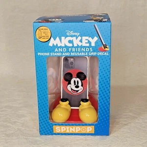 Spinpop Mickey Mouse Disney Phone Stand Reusable Cell Grip Decal Feet Red New - Picture 1 of 6