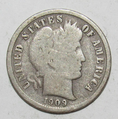 1909 S Barber Dime (T32) Cover