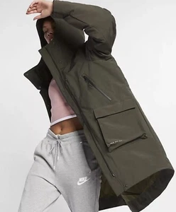 Nike Sportswear Tech Pack Women’s Down Fill Parka Jacket Size Large 939493-355 - Picture 1 of 8