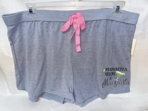 2X Women’s Sleep Shorts Mamacita Needs A Margarita Sleepwear NEW BOBBIE BROOKS - Picture 1 of 7