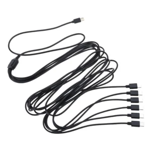 1 to 6 USB to Type-C Extension Cord For Phone Tablets Power Charging Cable - Photo 1 sur 17