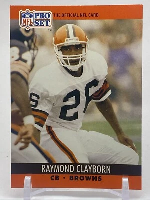 1990 NFL Pro Set #471 Raymond Clayborn Cleveland Browns - Image 1 of 2