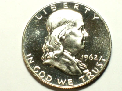 1962 Franklin Half Dollar     Gem Proof       SN6963 - Image 1 of 2