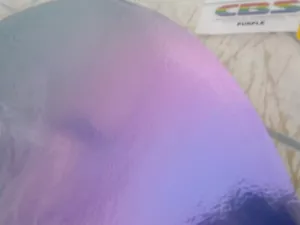 Foglio di vetro dicroico: viola su nero sottile 90COE 3"sq - Foto 1 di 1
