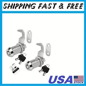 Tool Box Lock RV Storage Lock, 1-1/8" Cam Lock Keyed Alike, Toolbox Locks - Picture 1 of 7