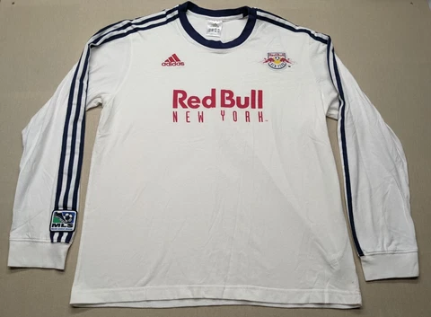 Adidas Red Bull New York Long Sleeve MLS Soccer Shirt Men's Size Large Cover