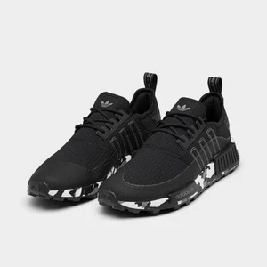 Size 9.5 - adidas NMD_R1 TR Black White Camo - Picture 1 of 5