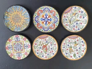 6 x podstawka na talerz ścienny Hiszpania CERAPLAT i in. mandala 9cm ręcznie malowana - TOP - Zdjęcie 1 z 6