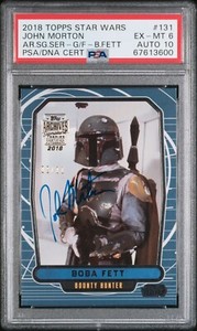 Boba Fett 2018 Topps Star Wars Archives Signature Series John Morton Blue #02/11